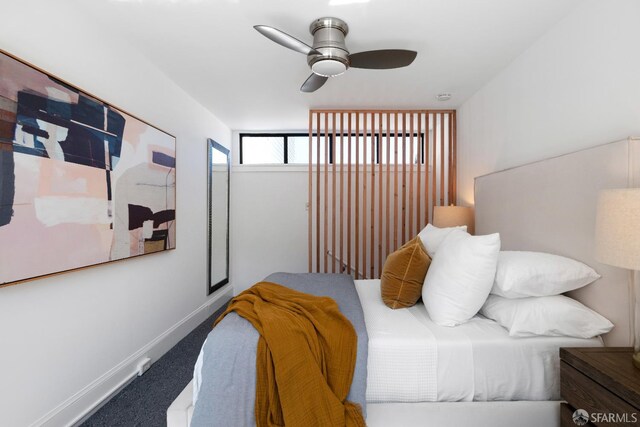 1141 Church St, San Francisco, CA 94114 - carpeted bedroom featuring a ceiling fan