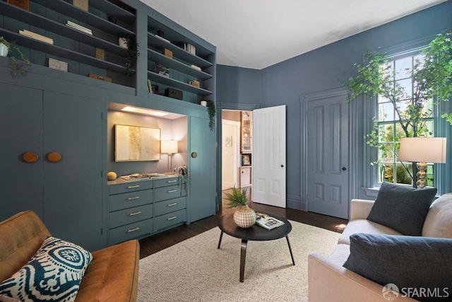 2013-2015 Golden Gate Ave, San Francisco, CA 94115 - living room with dark wood finished floors