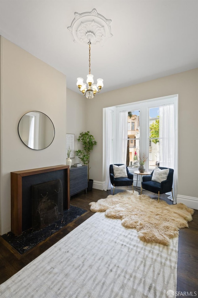 2013-2015 Golden Gate Ave, San Francisco, CA 94115 - bedroom featuring wood finished floors and a chandelier