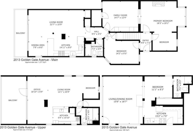 2013-2015 Golden Gate Ave, San Francisco, CA 94115 - view of floor plan / room layout