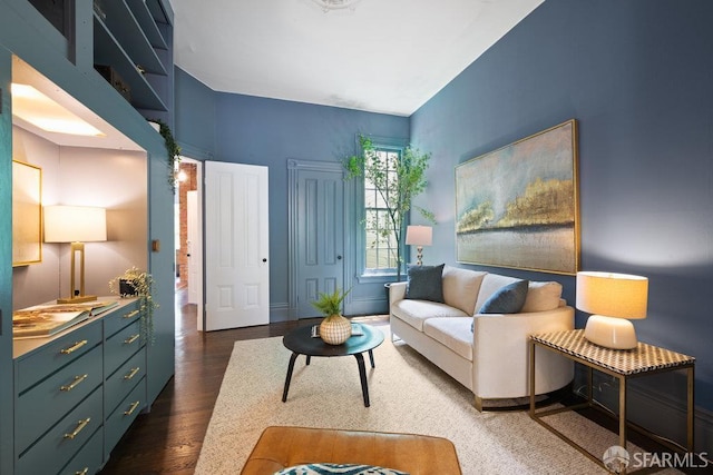 2013-2015 Golden Gate Ave, San Francisco, CA 94115 - living area featuring dark wood finished floors