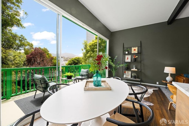 2013-2015 Golden Gate Ave, San Francisco, CA 94115 - dining space featuring dark wood-style floors and baseboards