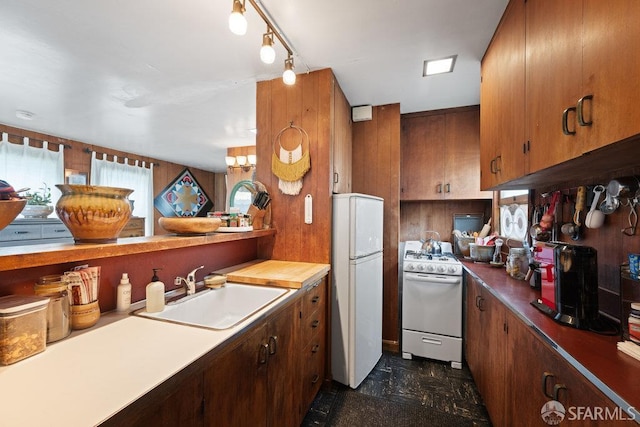 2013-2015 Golden Gate Ave, San Francisco, CA 94115 - kitchen with white appliances, healthy amount of natural light, brown cabinets, and light countertops