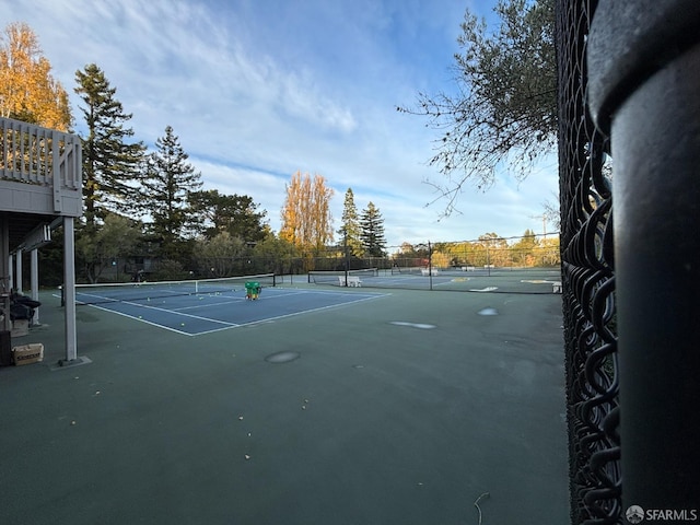 view of sport court