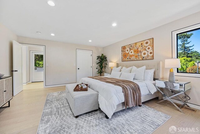 1098 Siler Pl, Berkeley, CA 94705 - bedroom featuring recessed lighting and light wood-style floors