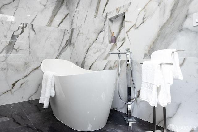 1098 Siler Pl, Berkeley, CA 94705 - bathroom view of a soaking tub and tile walls
