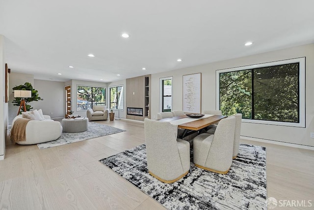 1098 Siler Pl, Berkeley, CA 94705 - dining space with recessed lighting and wood finished floors