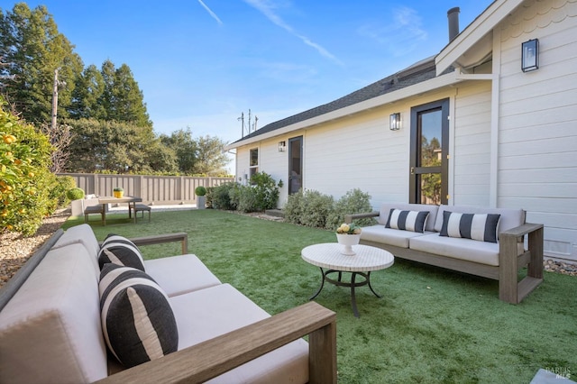 1316 Sulphur Springs Ave, Saint Helena, CA 94574 - view of yard featuring an outdoor living space and fence