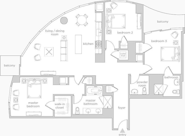 301 Main St Unit 34B, San Francisco, CA 94105 - view of property floor plan