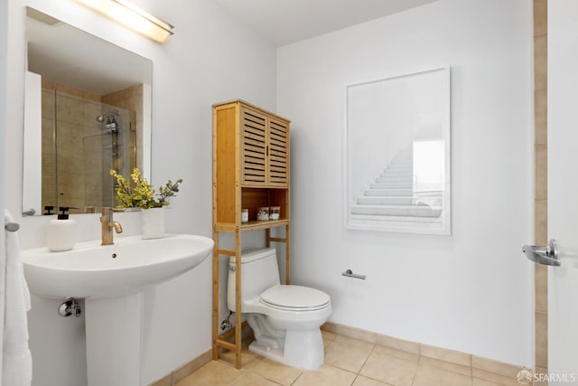 301 Main St Unit 34B, San Francisco, CA 94105 - full bath featuring a tile shower and tile patterned floors
