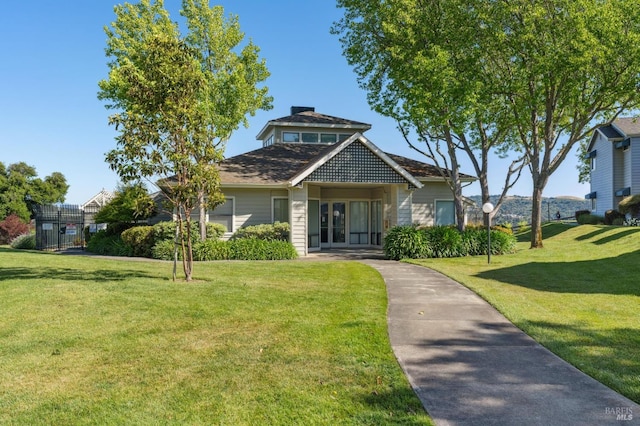1201 Glen Cove Pkwy Unit 514, Vallejo, CA 94591 - view of front facade with a front lawn and french doors