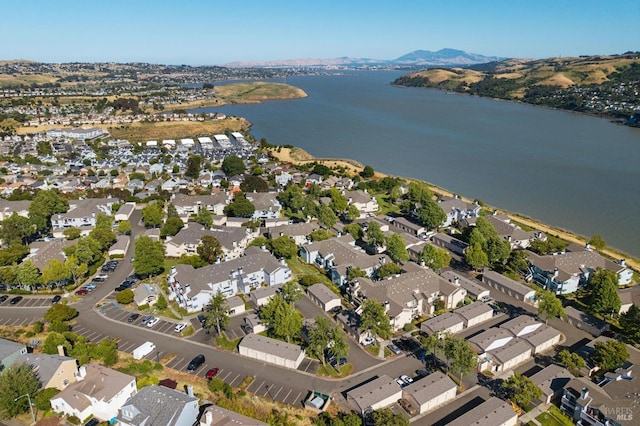 1201 Glen Cove Pkwy Unit 514, Vallejo, CA 94591 - aerial overview of property's location with a water and mountain view and nearby suburban area