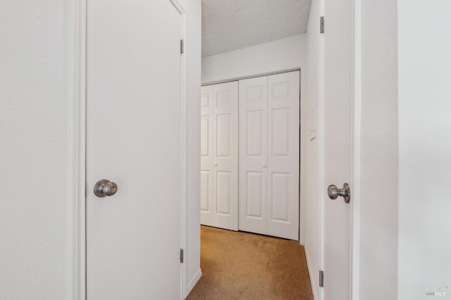 1201 Glen Cove Pkwy Unit 514, Vallejo, CA 94591 - hallway featuring light colored carpet and a textured ceiling