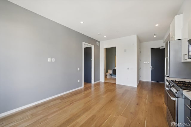 interior space featuring light hardwood / wood-style flooring