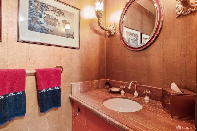 bathroom featuring vanity