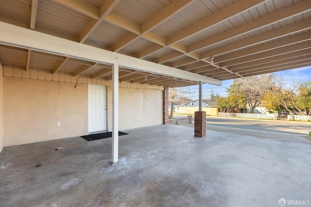 view of basement