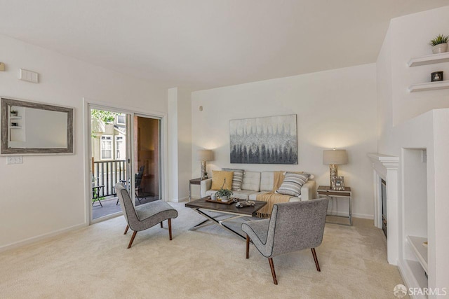 3587 Fitzsimmons Cmn, Fremont, CA 94538 - living room featuring light colored carpet and a fireplace