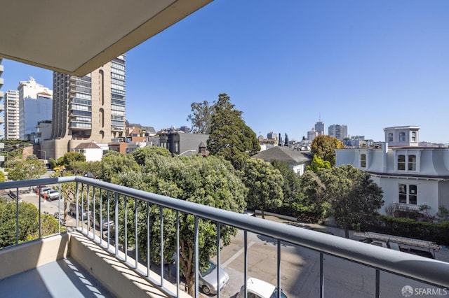 view of balcony