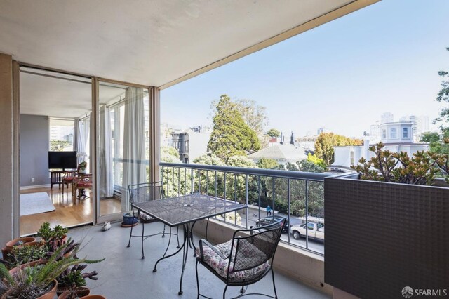 view of balcony