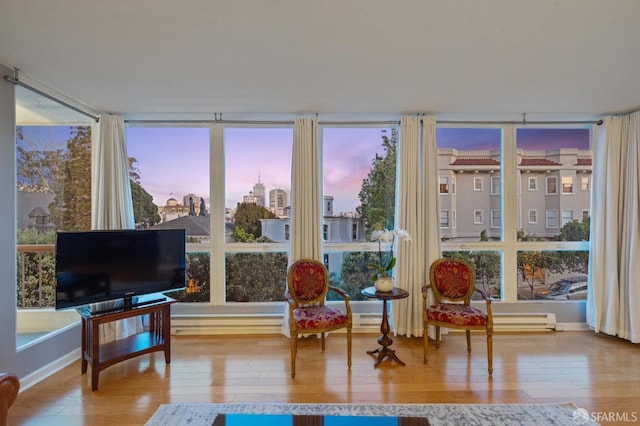 view of sunroom