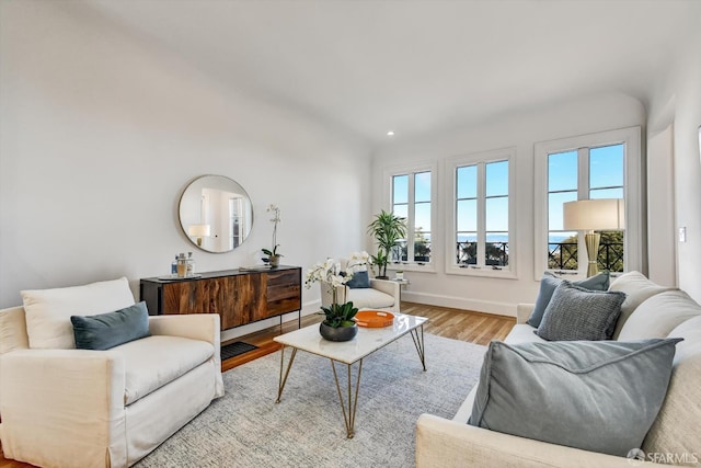 224 Twin Peaks Blvd, San Francisco, CA 94114 - living area featuring wood finished floors and recessed lighting