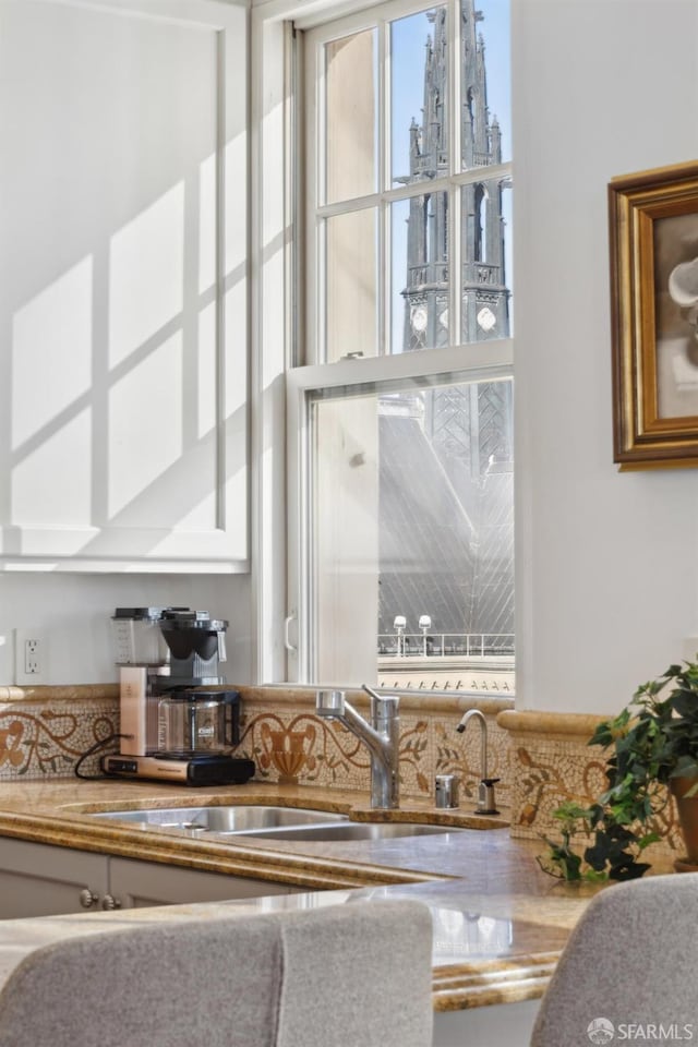 interior details with sink