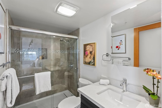 1207 Indiana St Unit 10, San Francisco, CA 94107 - full bath featuring a stall shower, vanity, and toilet