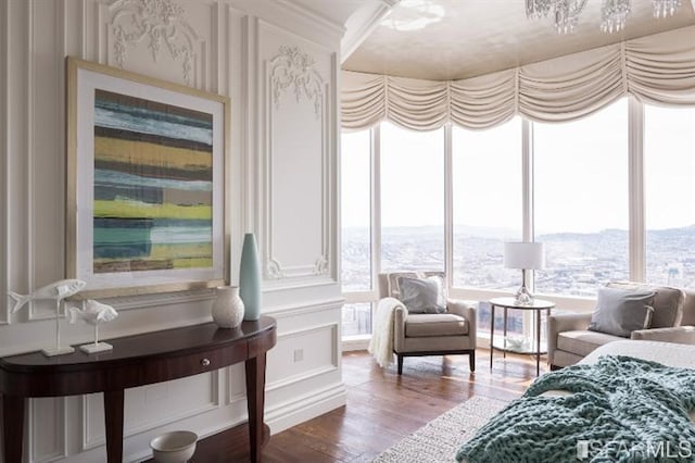 bedroom featuring hardwood / wood-style floors