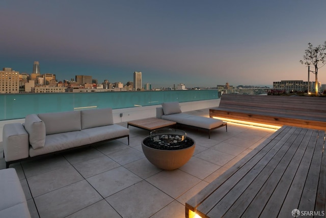 1545 Pine St Unit 1201, San Francisco, CA 94109 - view of patio / terrace with an outdoor hangout area and a city view