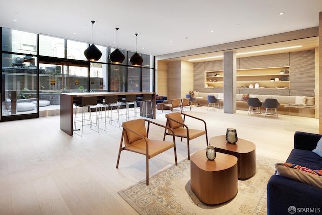 1545 Pine St Unit 1201, San Francisco, CA 94109 - common area with a wall of windows
