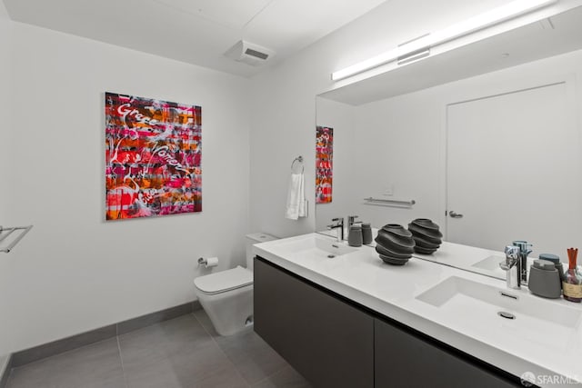 1545 Pine St Unit 1201, San Francisco, CA 94109 - bathroom featuring double vanity and tile patterned floors