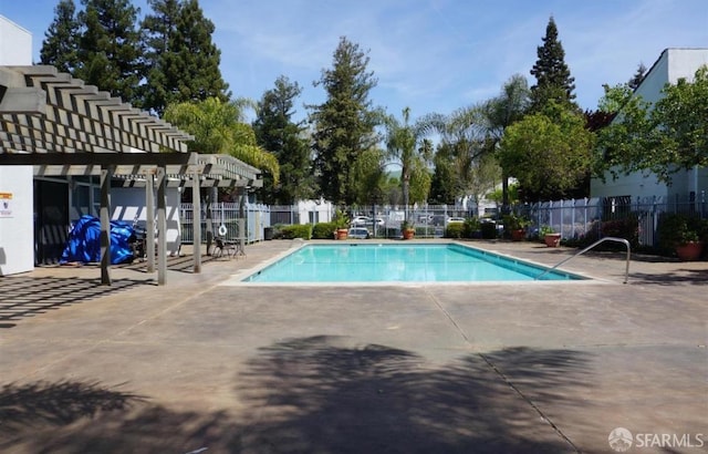 view of pool with a patio area