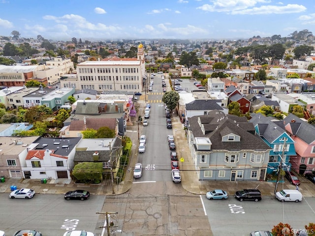 aerial perspective of suburban area