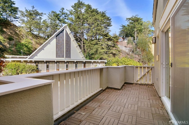 view of balcony