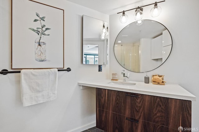 bathroom featuring vanity