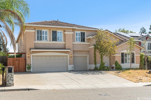 view of front of house featuring a garage