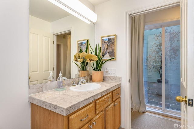 bathroom featuring vanity