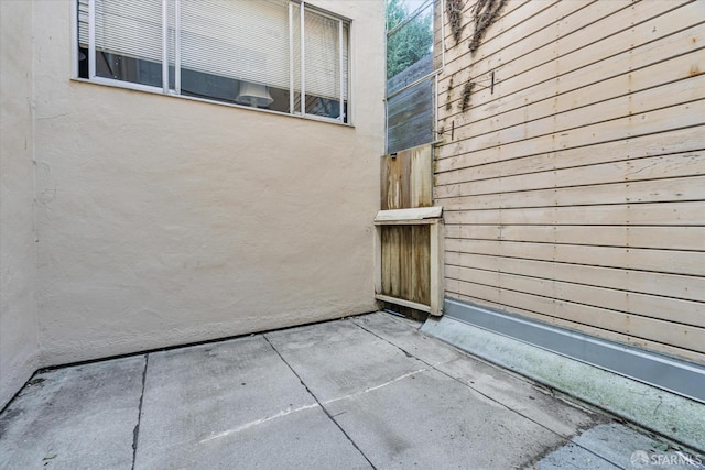 view of home's exterior with a patio