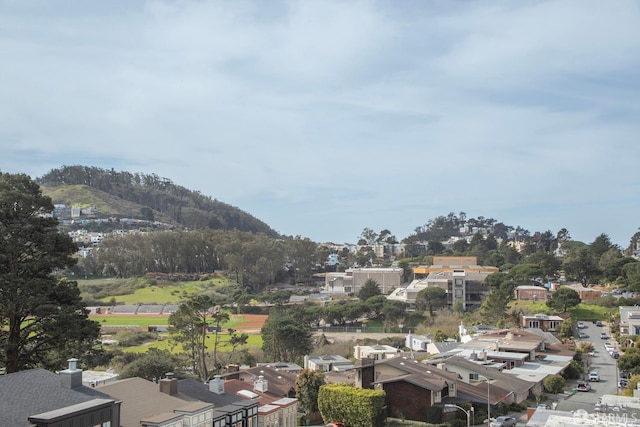 aerial view of residential area
