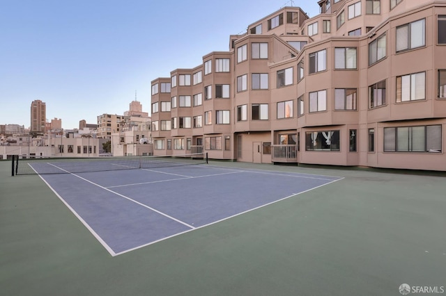 view of tennis court