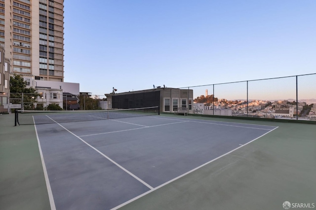 view of tennis court