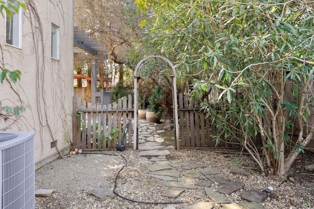 view of patio / terrace with central AC unit