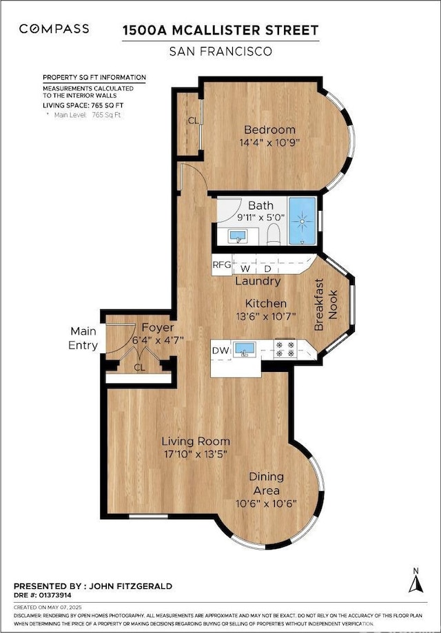 1500 Mcallister St Unit A, San Francisco, CA 94115 - home floor plan