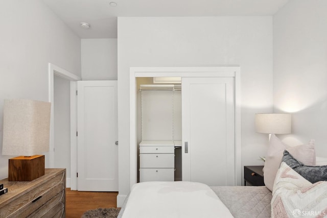1500 Mcallister St Unit A, San Francisco, CA 94115 - bedroom with wood finished floors and a closet