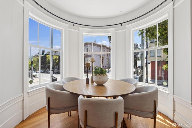 1500 Mcallister St Unit A, San Francisco, CA 94115 - dining room featuring plenty of natural light and light wood finished floors