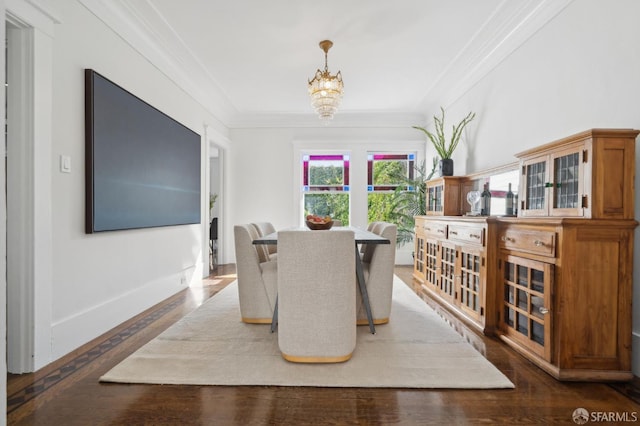 5 College Ter, San Francisco, CA 94112 - dining room with crown molding, wood finished floors, and a chandelier