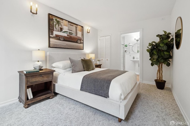 5 College Ter, San Francisco, CA 94112 - carpeted bedroom with connected bathroom and baseboards
