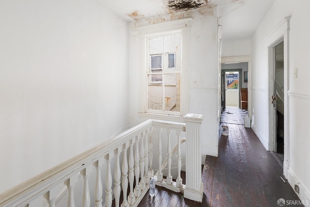 corridor featuring hardwood / wood-style flooring