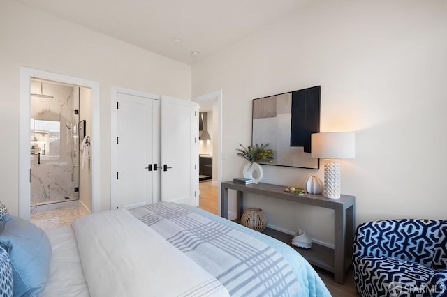 bedroom featuring ensuite bathroom