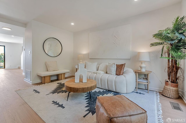 611 Stonegate Dr, South San Francisco, CA 94080 - living area with wood finished floors, baseboards, and recessed lighting